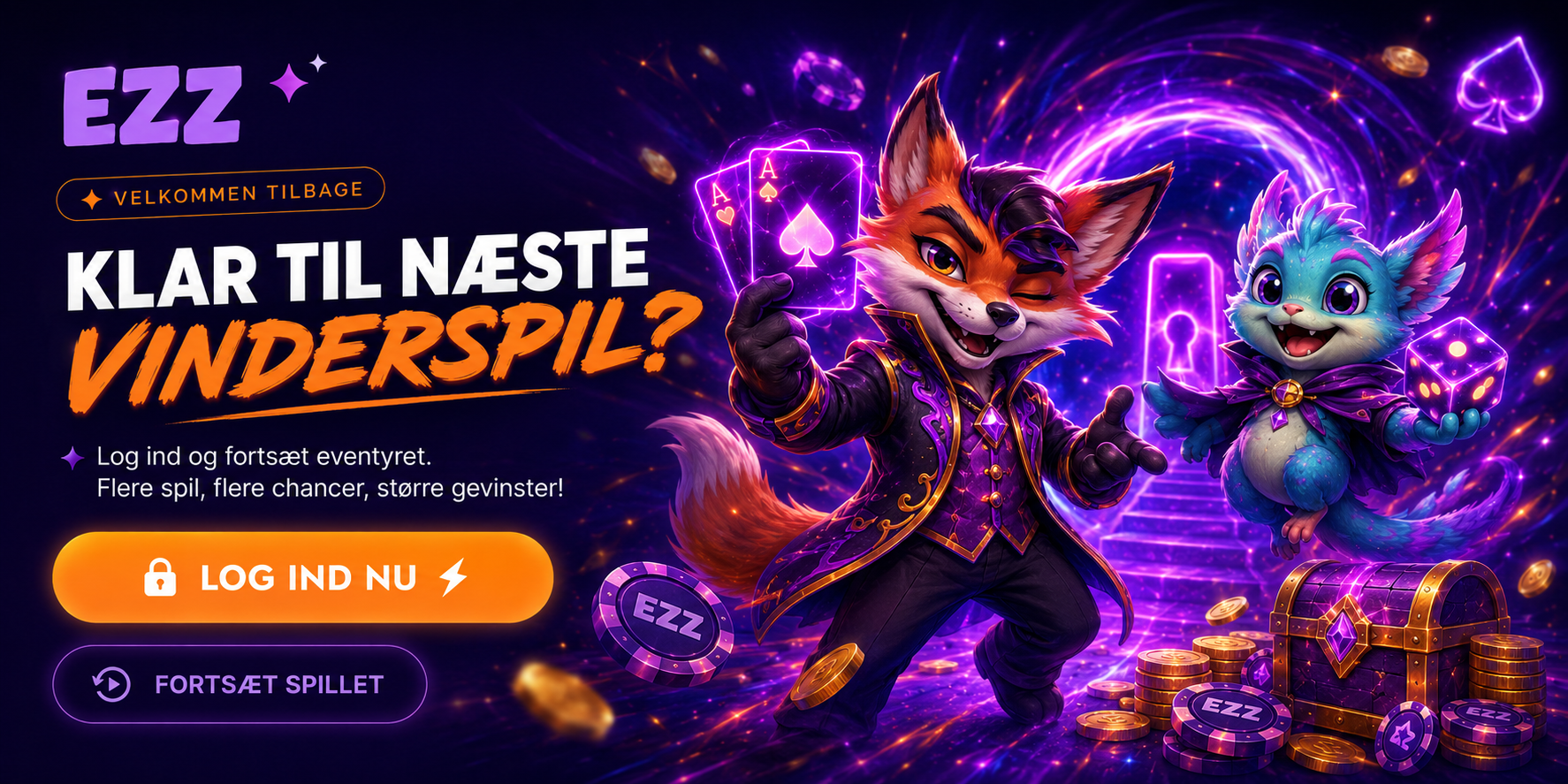 EZZ Login – opret konto og få adgang til hele casinoet